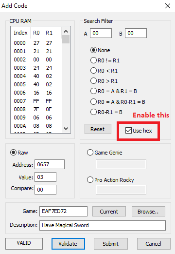Have Magical Sword RAW Code